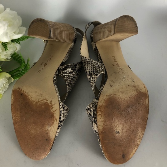 Jones of New York snakeskin print heels size 10 - Picture 4 of 5